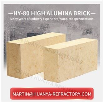 Mattone refrattario di allumina al2O3 80 percento